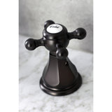Metropolitan Two-Handle 3-Hole Deck Mount Widespread Bathroom Faucet with Retail Pop-Up Drain