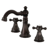 Metropolitan Two-Handle 3-Hole Deck Mount Widespread Bathroom Faucet with Retail Pop-Up Drain
