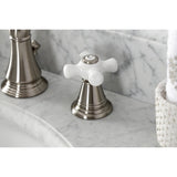American Classic Two-Handle 3-Hole Deck Mount Widespread Bathroom Faucet with Pop-Up Drain