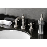Metropolitan Two-Handle 3-Hole Deck Mount Widespread Bathroom Faucet with Retail Pop-Up Drain