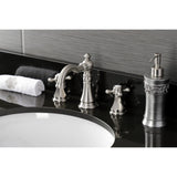 Metropolitan Two-Handle 3-Hole Deck Mount Widespread Bathroom Faucet with Pop-Up Drain
