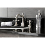 Metropolitan Two-Handle 3-Hole Deck Mount Widespread Bathroom Faucet with Retail Pop-Up Drain