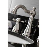 Metropolitan Two-Handle 3-Hole Deck Mount Widespread Bathroom Faucet with Retail Pop-Up Drain