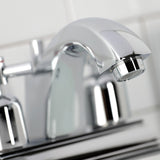 Concord Double-Handle 3-Hole Deck Mount 4-Inch Centerset Bathroom Faucet with Pop-Up Drain
