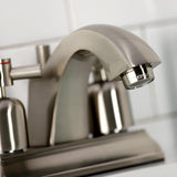 Concord Double-Handle 3-Hole Deck Mount 4-Inch Centerset Bathroom Faucet with Pop-Up Drain
