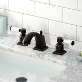 Paris Two-Handle 3-Hole Deck Mount Widespread Bathroom Faucet with Pop-Up Drain