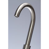 Millennium Two-Handle 3-Hole Deck Mount Widespread Bathroom Faucet with Brass Pop-Up Drain