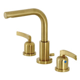 Centurion Two-Handle 3-Hole Deck Mount Widespread Bathroom Faucet with Pop-Up Drain
