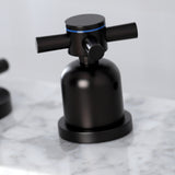 Concord Two-Handle 3-Hole Deck Mount Widespread Bathroom Faucet with Brass Pop-Up Drain