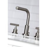 Manhattan Two-Handle 3-Hole Deck Mount Widespread Bathroom Faucet with Pop-Up Drain