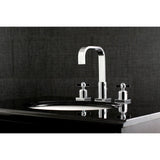 Millennium Two-Handle 3-Hole Deck Mount Widespread Bathroom Faucet with Retail Pop-Up Drain