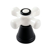 Porcelain Cross Handle, Diverter for Tub and Shower Faucet