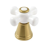 Porcelain Cross Handle, Diverter for Tub and Shower Faucet