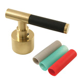 Kaiser Brass Lever Handle with Neoprene Sleeve