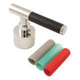 Kaiser Brass Lever Handle with Neoprene Sleeve