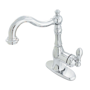 American Classic Single-Handle 1-or-3 Hole Deck Mount Bathroom Faucet with Push Pop-Up