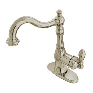 American Classic Single-Handle 1-or-3 Hole Deck Mount Bathroom Faucet with Push Pop-Up