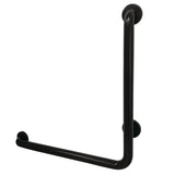 Made To Match 24-Inch x 24-Inch L-Shaped Stainless Steel ADA Grab Bar - Left Hand