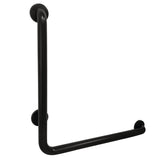 Made To Match 24-Inch x 24-Inch L-Shaped Stainless Steel ADA Grab Bar - Right Hand