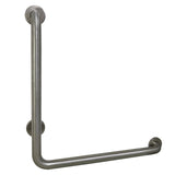 Made To Match 24-Inch x 24-Inch L-Shaped Stainless Steel ADA Grab Bar - Right Hand