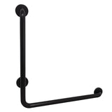 Made To Match 24-Inch x 24-Inch L-Shaped Stainless Steel ADA Grab Bar - Right Hand