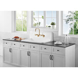 Petra Galley 36-Inch x 20-Inch Cast Iron Wall Mount Kitchen Sink