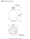 Greenseal 2-5/8-Inch Round Water-Saving Jet Spray Brass Shower Head