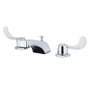 Vista Two-Handle 3-Hole Deck Mount Widespread Bathroom Faucet with Retail Pop-Up