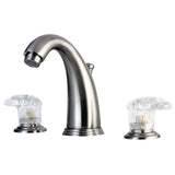 Victorian Two-Handle 3-Hole Deck Mount Widespread Bathroom Faucet with Pop-Up Drain
