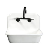 Arcticstone 24-Inch Solid Surface White Stone Apron-Front 2-Hole Single Bowl Top-Mount Kitchen Sink