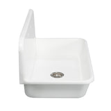 Arcticstone 36-Inch Solid Surface White Stone Apron-Front 2-Hole Single Bowl Top-Mount Kitchen Sink