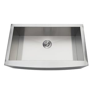 Uptowne 33-Inch Stainless Steel Apron-Front Single Bowl Farmhouse Kitchen Sink