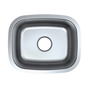 Loft 18.5-Inch Stainless Steel Undermount Single Bowl Kitchen Sink