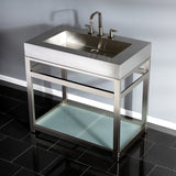 Kingston Commercial 37-Inch Stainless Steel Console Sink Top