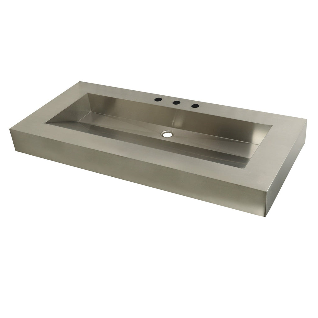 Kingston Commercial 49-Inch Stainless Steel Console Sink Top