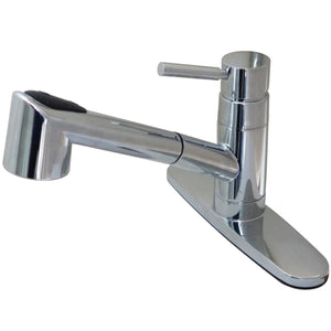 Wilshire Single-Handle 1-or-3 Hole Deck Mount Pull-Out Sprayer Kitchen Faucet