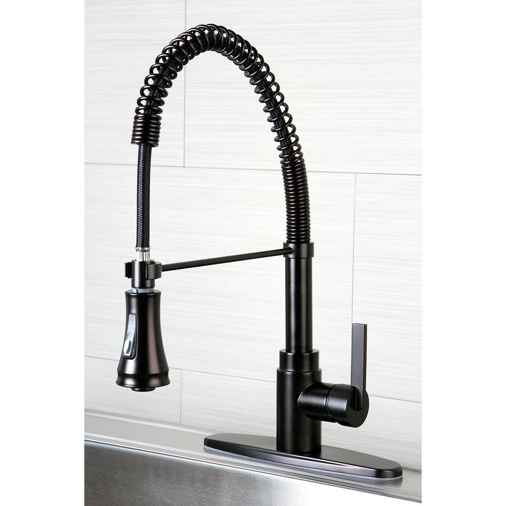 Continental Single-Handle 1-or-3 Hole Deck Mount Pre-Rinse Kitchen Faucet