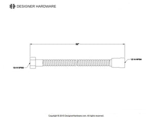 Complement 59-Inch Stainless Steel Shower Hose