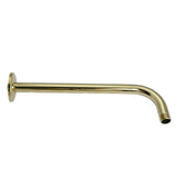 Claremont 12-Inch J-Shaped Rain Drop Shower Arm with Flange