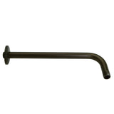 Claremont 12-Inch J-Shaped Rain Drop Shower Arm with Flange