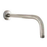 Claremont 12-Inch J-Shaped Rain Drop Shower Arm with Flange