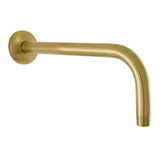 Claremont 12-Inch J-Shaped Rain Drop Shower Arm with Flange