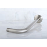 Claremont 12-Inch J-Shaped Rain Drop Shower Arm with Flange