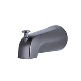 Shower Scape 5-1/4 Inch Zinc Tub Faucet Spout with Diverter