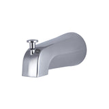 Shower Scape 5-1/4 Inch Zinc Tub Faucet Spout with Diverter