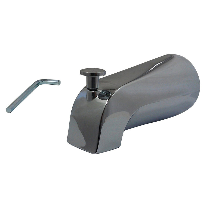 Made To Match 5-3/8 Inch Zinc Slip-On Tub Faucet Spout with Diverter