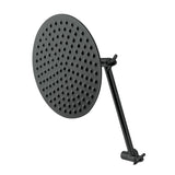 Victorian 7-3/4 Inch Round Raindrop Brass Shower Head with 10-Inch High-Low Adjustable Shower Arm