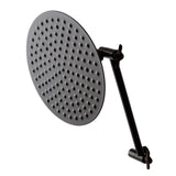 Victorian 7-3/4 Inch Round Raindrop Brass Shower Head with 10-Inch High-Low Adjustable Shower Arm