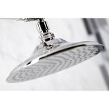 Shower Scape 7-3/4 Inch Brass Shower Head with 10-Inch High-Low Shower Arm