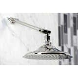 Victorian 7-3/4 Inch Round Raindrop Brass Shower Head with 10-Inch High-Low Adjustable Shower Arm